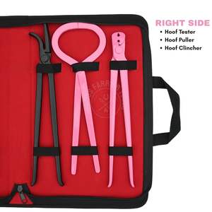 <b>Horse</b> Shoeing tools Hoof Maintenance Kit Farrier tools set Hoof Nipper Classic Hoof Knifes Horseshoe Clincher Buffer Nail Puller - Product Image 3