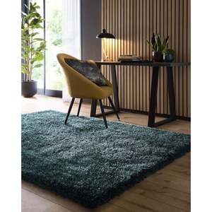 Tapis en peluche en polyester vert forêt Chicago, à poils longs et touffeté, pour la maison, le salon - Product Image 5