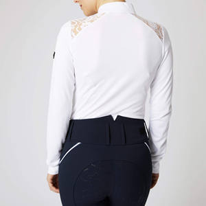 Personalizable al por mayor Mujeres Riding Show Camisas Capa base Top Ropa ecuestre Premium Comfort and Fit Camisa de equitación - Product Image 4