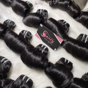 Uniky 12A Remy Virgin Human Hair Vietnamese 8-40 Inches Egg Curly Hair Extensions Super Double Drawn In Stock