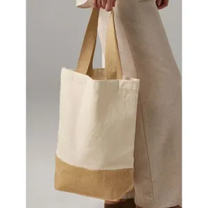 Sacs fourre-tout promotionnels durables en toile de jute pour le merchandising - Product Image 1