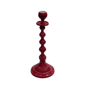 High Quality Aluminium <b>Taper</b> <b>Candle</b> Holder Red Powder Coating Finished Metal <b>Candle</b> Holder For Lighting Decoration - Product Image 1