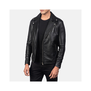 Nouvelle veste en cuir pour hommes col montant confortable veste en cuir pour hommes taille personnalisée veste en cuir pour hommes - Product Image 2