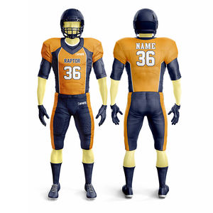 Ensemble uniforme de vêtements de sport de bonne qualité pour hommes à manches courtes Tops de football américain Maillot de football américain - Product Image 1