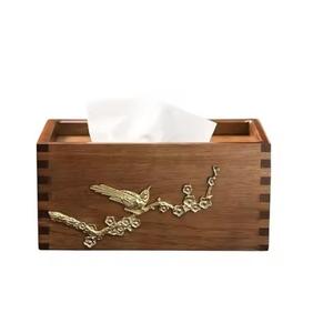 Wooden Square <b>Tissue</b> <b>Box</b> Customized Logo Handmade Napkin <b>Holder</b> Hot Selling Tabletop Luxury Wooden <b>Tissue</b> Boxes In Low MOQ - Product Image 5