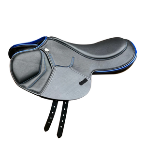 Selle de piste équestre professionnelle occidentale noire 2024 Selles de course de chevaux en cuir de luxe personnalisées - Product Image 1