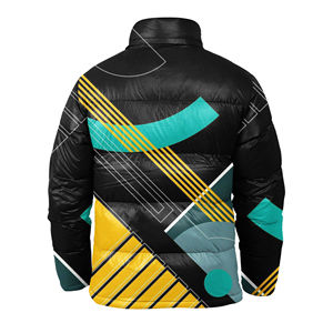 Veste matelassée d'extérieur sur mesure OEM, nouveau design, polyester chauffant avec garnissage en duvet, impression sublimée - Product Image 5