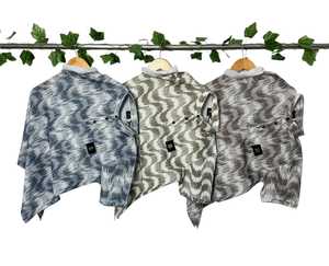 เสื้อยืดผ้าเดนิมคอวีสำหรับผู้ชายสไตล์วินเทจปกเสื้อคอวีปักลวดลายสัตว์ดีไซน์แบบนอนวูฟเวน - Product Image 5