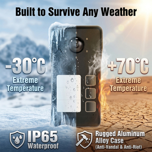 Vidéophone multi-appartements Hiwink 148 °   Contrôle d'accès par interphone grand angle 2K, prise en charge du NFC, reconnaissance faciale, détection radar pour ONVIF - Product Image 3