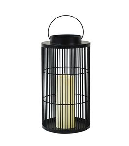 Farol Rústico de Hierro Negro para Decoración de Pasillos, con Aspecto Tradicional y Luz Ambiental Suave - Product Image 3