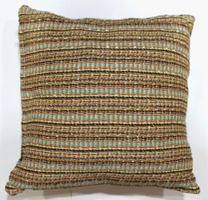 Housse de coussin en coton tissé avec logo personnalisé, design luxueux, écologique, lavable, rayée, pour un usage domestique - Product Image 3