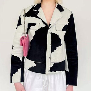 Low Price Wholesale Pu Leather Women Leather <b>Jacket</b> Fashionable Slim Fit Women Leather <b>Jacket</b> - Product Image 5