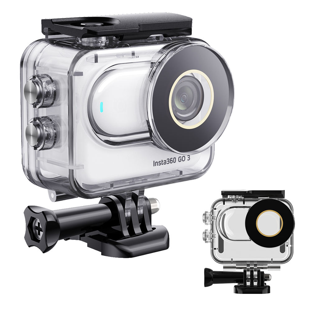 HONGDAK Waterproof Protective case 197ft/60m Underwater Dive Housing Shell Dive Insta360 GO 3 Case