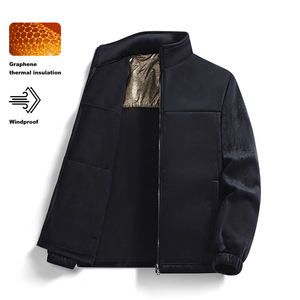 Fleece <b>Jacket</b> for <b>Men</b> Winter Casual <b>Jacket</b> for <b>Men</b> Stand-up Collar <b>Padded</b> <b>Jacket</b> for <b>Men</b> - Product Image 3