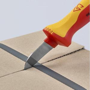 Cuchillo para cables Knipex con mango multicomponente aislante VDE - Product Image 4