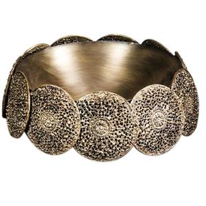 Cuenco Decorativo de Latón y Aluminio Hecho a Mano, Personalizado, Elegante, con Acabado Premium, Cuencos para Servir en Hoteles, Decoración para el Hogar y la Mesa - Product Image 1