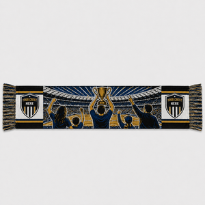 Écharpe jacquard HQ, tricotée, multicolores, entièrement personnalisable - Product Image 1