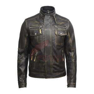 Veste en cuir vieilli de qualité supérieure pour homme 2026 – Couleur personnalisable – 100 % cuir vieilli – Veste d'hiver pour homme en promotion - Product Image 6