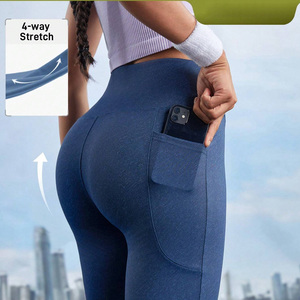 Pantalones cortos de Yoga elásticos de diseño personalizado para mujer, tela transpirable para entrenamientos, promociones de marca, logotipo OEM con diamantes de imitación adecuado - Product Image 6