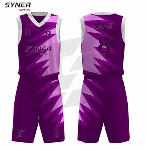 Maillot de basket-ball ensemble confortable respirant grande taille été personnalisé nom de l'équipe personnalisé 100% Polyester sans manches basket-ball - Product Image 1