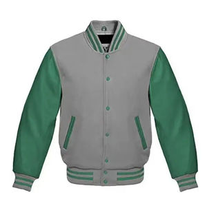 Sleeve College Crop Logo Printing Winter <b>Jackets</b> <b>Men</b> <b>Baseball</b> Letterman Customs Crop Top Varsity <b>Jacket</b> 2025 - Product Image 1