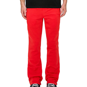 High Quality Customized 100% Cotton Men's Sports Sweatpants Wholesale Mid Waist <b>Drawstring</b> Wide Leg Windproof Quick-Dry - Product Image 1