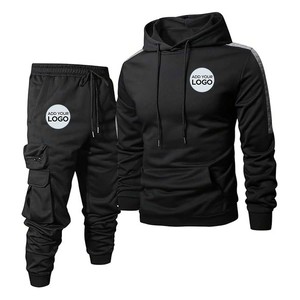 Survêtements pour hommes Ensemble de survêtement à carreaux Survêtements pour hommes 2 pièces Jogging de sport Survêtement - Product Image 4