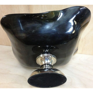 Large Size Natural Horn Bowl with Metal Handles Kitchen Ornaments <b>Food</b> Server Ware for <b>Party</b> Hot Sale Fruit Salad Horn Bowl - Product Image 5