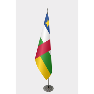 Custom 3x5ft Nylon <b>Flag</b> with Digital Printing Custom Logo Aluminum <b>Pole</b> Official Indoor <b>Flag</b> of the Central African Republic - Product Image 1