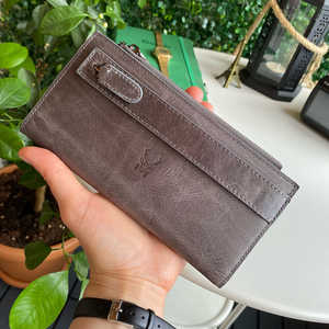 Mannu-Series Elite กระเป๋าสตางค์ยาวหนังแท้พร้อมสายคล้องมือ - Product Image 3