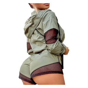 2026 New Breathable Waterproof Windbreaker Two Piece Women's Set with Sheep Skin and Printed Design for Wholesale - Product Image 5