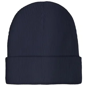 Unisex <b>Navy</b> Blue Beanie Knit Winter <b>Hat</b> 56-58CM Casual Adult Acrylic Cuffed Solid Design - Product Image 1