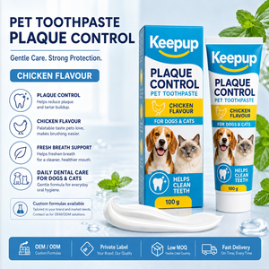 <span class=keywords><strong>Dentifrice</strong></span> <span class=keywords><strong>pour</strong></span> animaux de compagnie aromatisé au poulet, personnalisé par OEM, <span class=keywords><strong>pour</strong></span> chats et chiens, rafraîchit l'haleine, élimine les taches, nettoie le tartre - Product Image 3