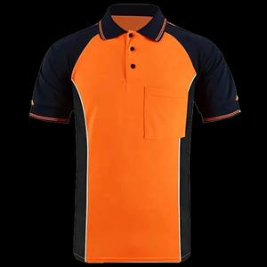 Chemises polo à manches courtes réfléchissantes à haute visibilité personnalisées en gros, vêtements de travail de construction, uniforme pour les agents de sécurité d'été, OEM Agents de sécurité - Product Image 4