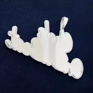 Collar de diamantes de moissanita pesada VVS1 VVS Hip Hop para hombre de la mejor calidad, regalo de corte Baguette completamente helado - Product Image 3