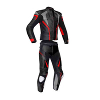Nouvelle arrivée : Ensemble veste et pantalon en cuir véritable pour homme, style course, élégant, imperméable, respirant et à séchage rapide.