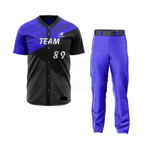 Uniforme de Béisbol 2025 de Diseño Único, Transpirable y de Secado Rápido, 100% Poliéster, Cómodo Conjunto de Uniforme de Béisbol - Product Image 1