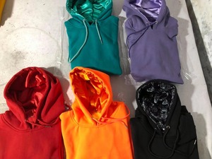 Hoodie 100% Cotton High Quality 100% Cotton Winter Regular Fit <b>Thick</b> <b>Fleece</b> Drop Shoulder Printed - Product Image 5