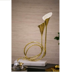 Metal Candle Holder Candle Stand for Lighting and Home Decoration <b>Set</b> Stylish Antique Finish Decorative Candle Jar Holder - Product Image 5