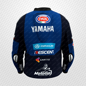 Jonathan Rea Ramaha SBK hecho a medida cuero de vaca perforado/chaqueta de carreras de cuero de canguro/chaqueta con joroba CE armaduras - Product Image 3