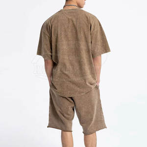 Fabricante de fábrica Camisetas de verano hechas a medida Conjunto de camisetas de verano de lavado ácido de moda - Product Image 3