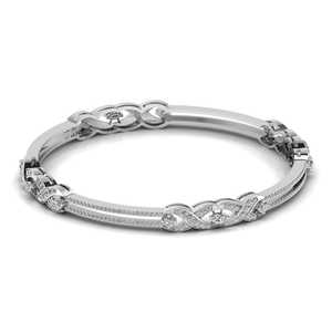 New Luxurious 925 Sterling Silver Round Cut Leb Grown <b>Bangles</b> for Women Gold Accented Jewelry to Elevate Style and Beauty - Product Image 1