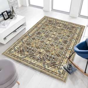 Alfombra con Estampado Geométrico para Sala de Estar, Oficina y Decoración de Casa de Campo, Alfombra de Terciopelo - Product Image 1