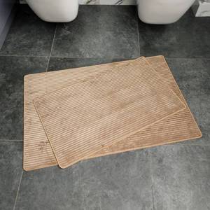 Brown Solid Color Rectangle <b>Floor</b> <b>Mat</b> Non-Slip <b>Rubber</b> Backing Home Use 60x90 cm - Product Image 5