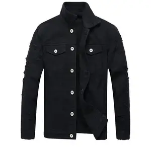 남자의 데님 재킷 방풍 두꺼운 양털 따뜻한 코트 남성 패션 캐주얼 모피 칼라 브랜드 재킷 남성