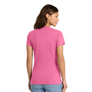 Women Light <b>Pink</b> Lightweight <b>T</b> <b>Shirt</b> Breathable Fabric Short Sleeve Casual Summer Fashion Top - Product Image 3