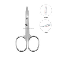 Outils professionnels de haute qualité pour le soin des ongles, pour droitiers, manucure russe, ciseaux à cuticules droits, tranchants, en acier inoxydable, durables