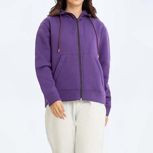 Sudadera con Capucha para Mujer, Holgada, Informal, con Cremallera, para Invierno, con Logotipo Estampado en la Parte Delantera, Tejido Transpirable, Color y Talla Personalizables - Product Image 5