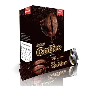 Polvere di caffè istantaneo OEM ODM da chicco a sensazione di gusto istantaneo bustina semplice confezionata di migliore qualità produttore realizzato in malesia