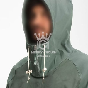 Chaqueta cortavientos de calidad superior personalizable mejor diseño con capucha cuello chaqueta cortavientos personalizado OEM al por mayor - Product Image 4